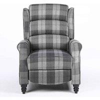 SquareBoxx Balmoral Premier Recliner Armchair in Grey