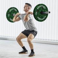 SPORTNOW Olympic Weight Plates with 5cm Holes, for Weight Lifting, 2 x 10kg in Green