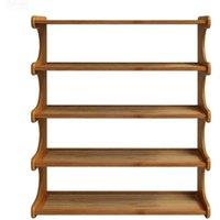 Havendro 1*5 Tier Wooden Shoe Rack Storage Shelf Unit Cabinet in Brown