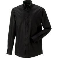 Russell Men's Collection Long Sleeve Ultimate Non-Iron Shirt in Black | Size: 19.5 in