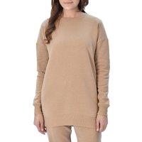 Smart Living Comfortable Casual Polycotton Crew Neck Sweatshirt in Light Brown | Size: Medium