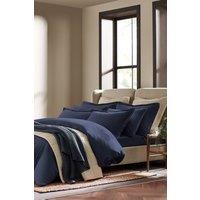 CHRISTY Flannel Marl Super Soft Brushed Cotton Duvet Sets in Navy | Size: Single