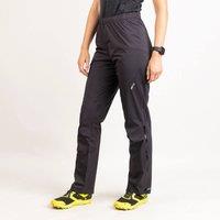 Alpkit Women's Parallax lightweight waterproof trousers in Black | Size: 6XL