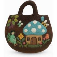 KDMD Women's Fairy Garden Felted Bag - Whimsical Handcrafted Fairy Accessory