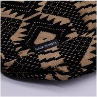 KDMD Women's Wander Muse Atlas Nomad Carryall - Jacquard Natural Bag for Daily Use in Black