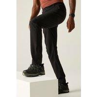 Regatta Men's Montorn Durable Water-Repellent Walking Trousers in Jet Black | Size: 38R