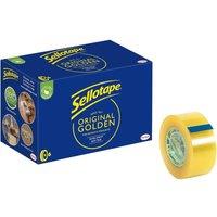 Sellotape Original Golden, Multi-Purpose Clear Tape for Household, Pack of 6 in Gold