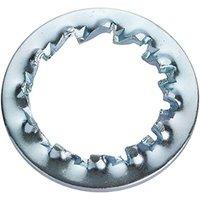 Unifix Internal Serrated Washers DIN 6798J BZP M8 - Box of 1000 in Silver