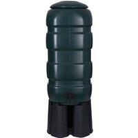 Whitefurze 100L Water Butt Kit with Stand - Green