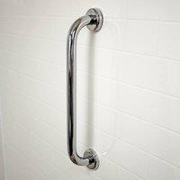 Showerdrape Assurity 40cm Wall Mounted Stainless Steel Grab Bar in Silver