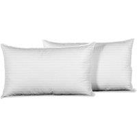 Rest Relax Set of 2 Pure Luxury Pillows, Hollow Fibre, Soft Cover for Deep Sleep in White