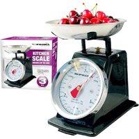 BARGAINS-GALORE 3kg Traditional Kitchen Weighing Scale Retro Mechanical Vintage Black