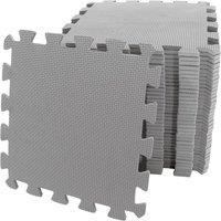 M.Y Grey Interlocking EVA Foam Baby Play Mats | Size: 2 Pack