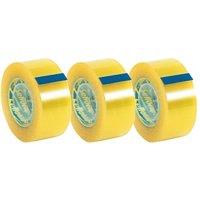 Sellotape Original Golden Multi-Purpose Clear Packing Tape Easy to Use, 3 Pack