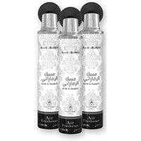 French Arabian Perfume Musk Al Emarati Air Freshener 300ml 3 Pack Arabic Musky Amber scent in White