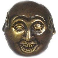 KDMD Four Face Buddha Brass Fengshui Ornament - 6cm, Peace & Serenity Decor in Gold