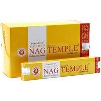 KDMD 15g Golden Nag Temple Incense for Meditation & Sacred Rituals in Yellow