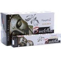 KDMD 15g Golden Buddha Incense Sticks for Meditation & Spiritual Calm in White