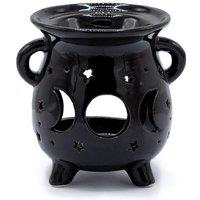 KDMD Moon Phase Black Cauldron Oil Burner - Aromatherapy & Decor