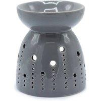 KDMD Grey Classic Oil Burner with Bubble Cutout - Elegant & Durable