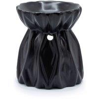 KDMD Black Geometric Oil Burner - Modern Fragrance Dispenser & Decor