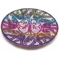 KDMD Lucky Elephants Soapstone Incense Holder - 6 Elephant Disc Design