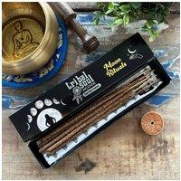 KDMD Tribal Soul Incense & Moon Ritual Ceramic Holder Set in Brown