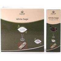 KDMD White Sage Smudge Incense Sticks for Cleansing & Meditation in Brown