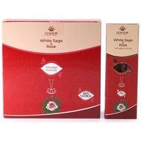 KDMD Ishom Smudge Incense - White Sage & Rose for Meditation & Relaxation in Brown