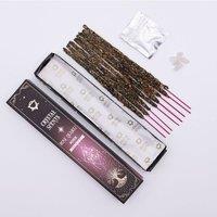 KDMD Rose Quartz Crystal Scented Smudge Incense Sticks - Romantic & Calming in Brown