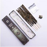 KDMD Labradorite Crystal Smudge Incense - Herbal Arruda, 10 Sticks in Brown