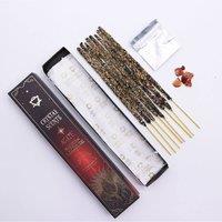 KDMD Red Agate Crystal Scented Smudge Incense Sticks with Red Agate Chips