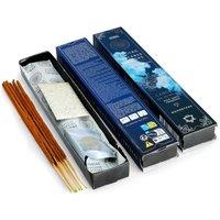 KDMD Cancer Zodiac Palo Santo Incense Set with Moonstone & Horoscopes in Brown