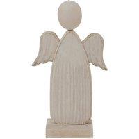 KDMD Whitewashed Rustic Angel Figurine for Serenity & Decor in White