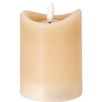 KDMD Luxe Collection Taupe Melted LED Candle - Flameless & Realistic Glow