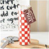 KDMD Fresh Baked Pizza Scented Tube Candle - Fun Foodie Gift & Decor in Red