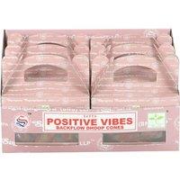 KDMD Set of 6 Satya Positive Vibes Backflow Incense Cones - 12 Packs in Brown