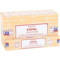 KDMD Satya Copal Incense Sticks - 12 Packs for Purification & Relaxation in Brown