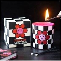 KDMD Sad Flower Coconut Rose Candle - Deep Scented 35-Hour Burn in Black