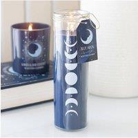KDMD Blue Moon Phase Fig & Vanilla Scented Glass Candle - 55H Burn Time