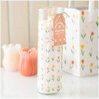KDMD French Tulip Tube Candle - Floral Scented, Long-Lasting Gift in White