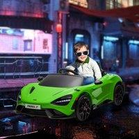 AIYAPLAY McLaren 765LT Licensed 12V Kids Ride on Car w/ MP3 Music in Green