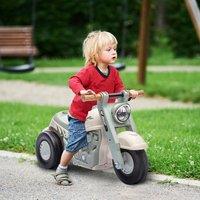 AIYAPLAY Ride On Car Foot To Floor Kids Car w/ Music, Bubble in Cream