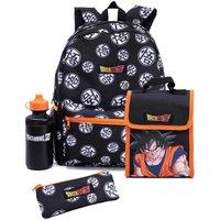 Dragon Ball Z Men's 4 Piece Backpack Set | Boys Black | Official Merch