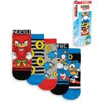 Sonic the Hedgehog Men's Calf Socks Set of 5 | Boys Blue | Official Merch | Size: 12.5-3