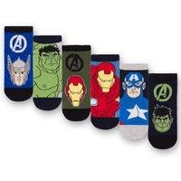 Marvel Men's Calf Socks Set of 6 | Boys Multicoloured | Official Merch | Size: 13-2