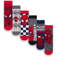 Marvel Men's Calf Socks Set of 6 | Boys Multicoloured | Official Merch | Size: 6-8