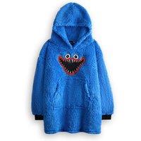 Poppy Playtime Men's Poppy's Playtime Blanket Hoodie | Boys Blue | Official Merch
