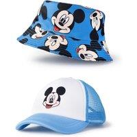 Disney Men's Bucket Hat & Cap Set | Boys Blue | Official Merch
