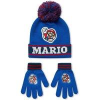 Nintendo Men's Beanie & Gloves Set | Boys Multicoloured | Official